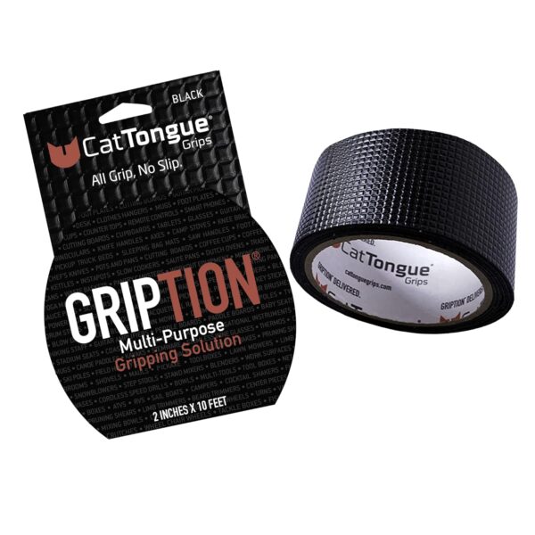 CATTONGUE GRIPS Non-Abrasive Anti-Slip Tape - 2" Thick, 10ft