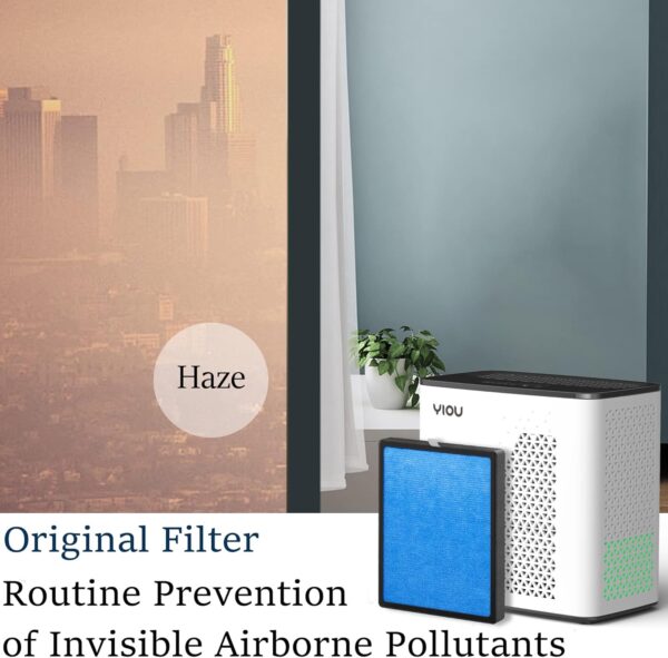 YIOU Air Purifier: Large Room, H13 True HEPA Filter, Black - Image 5