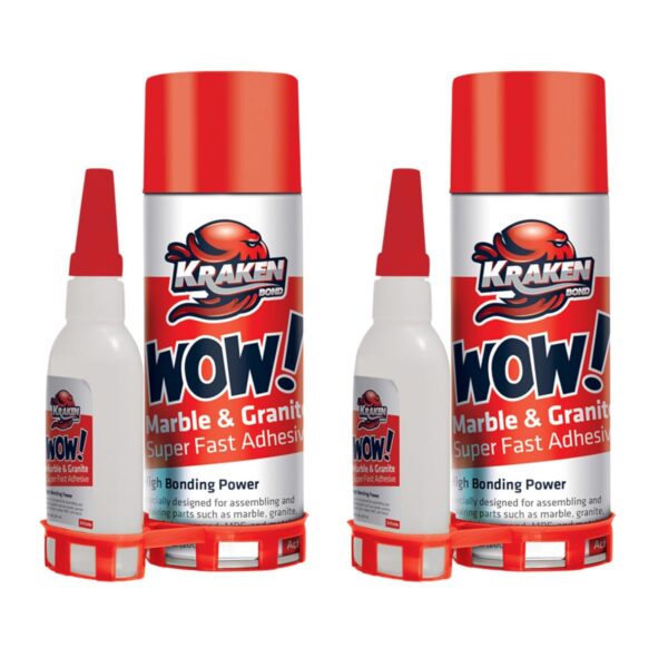 Kraken Bond Wow Marble & Granite CA Glue Set