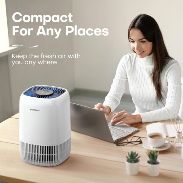 POMORON Portable Air Purifier for Bedroom/Home, H13 True HEPA Filter - Image 8