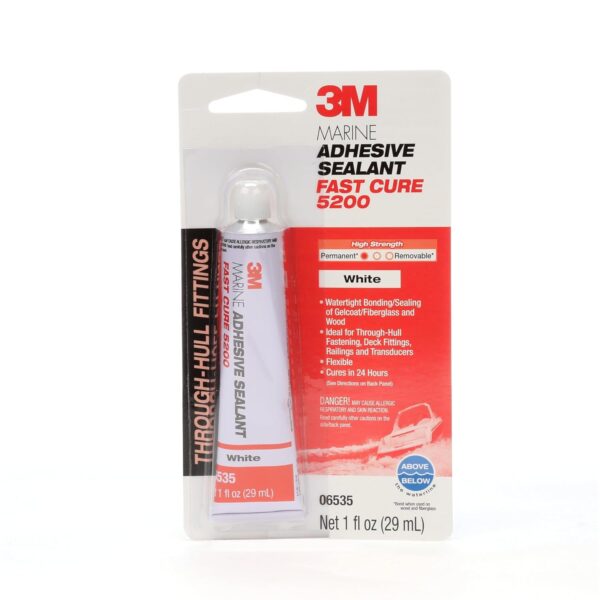 3M Marine Adhesive Sealant Fast Cure 5200 (06535) 1 fl oz Tube