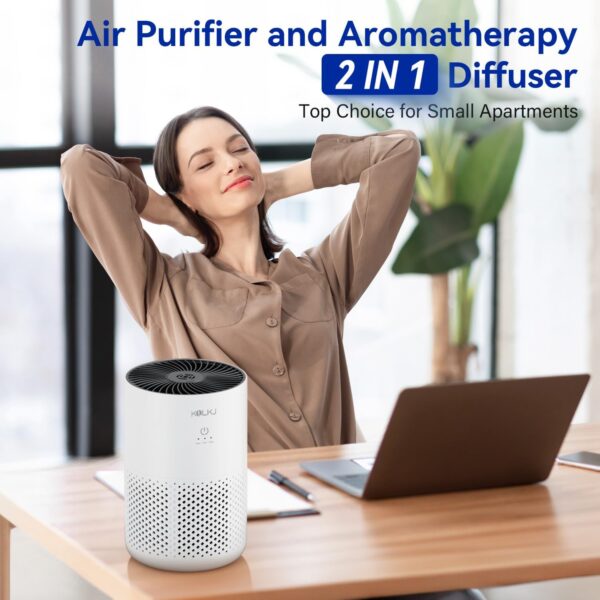 Quiet Portable Air Purifier for Allergies, Pollen, Smoke, Pets - Image 5