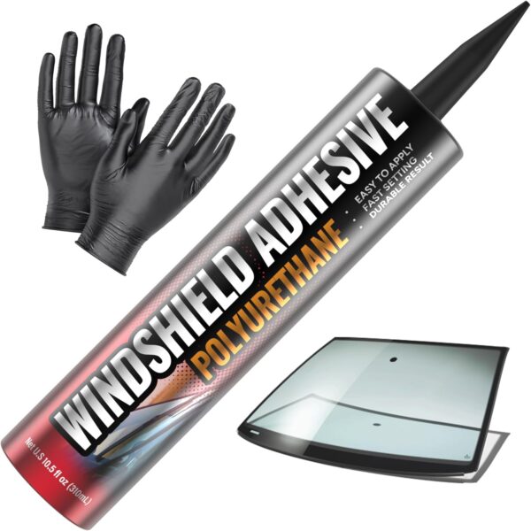 FORTIVO Windshield Adhesive Kit - Quick Cure, Weather Resistant