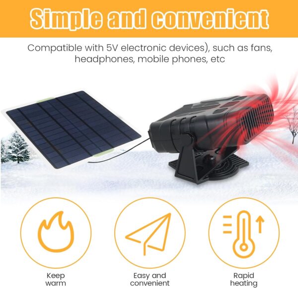 20W Solar Panel Heater Kit for Chicken Coop - Image 3