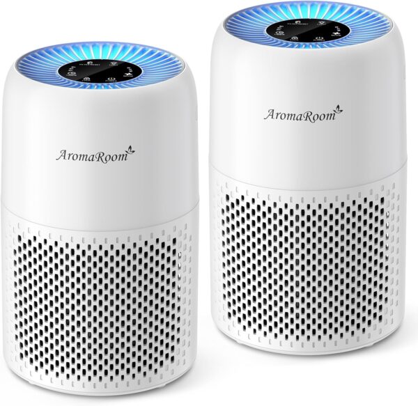 AromaRoom 2 Pack HEPA Air Purifiers with Aromatherapy