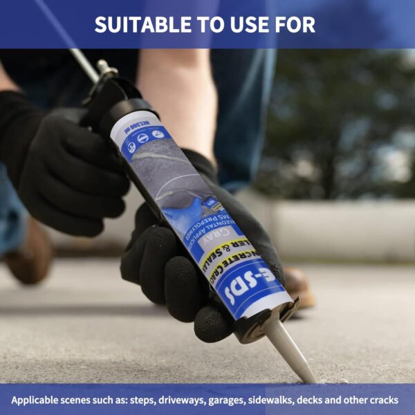 E-SDS Concrete Crack Filler - Waterproof, Self-Leveling, Flexible Patch - Image 4