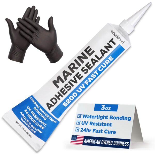 Marine Adhesive Sealant 5200 Fast Cure (White) - 3 oz