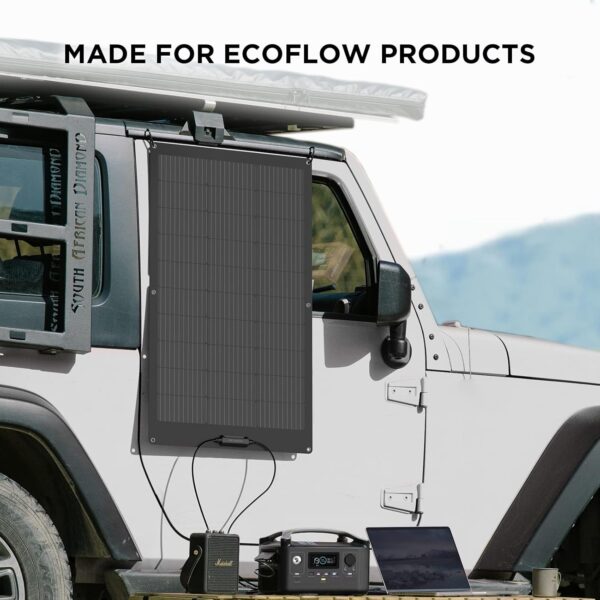 EF ECOFLOW 100W Flexible Solar Panel: IP68 Waterproof, Off-Grid Compatible - Image 8