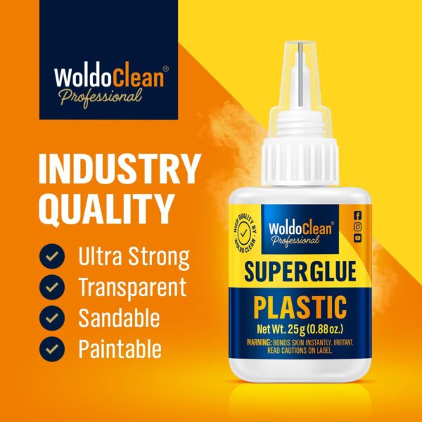 25g Super Glue: Instant Strength, Waterproof, Heat-Resistant, Clear - Image 2