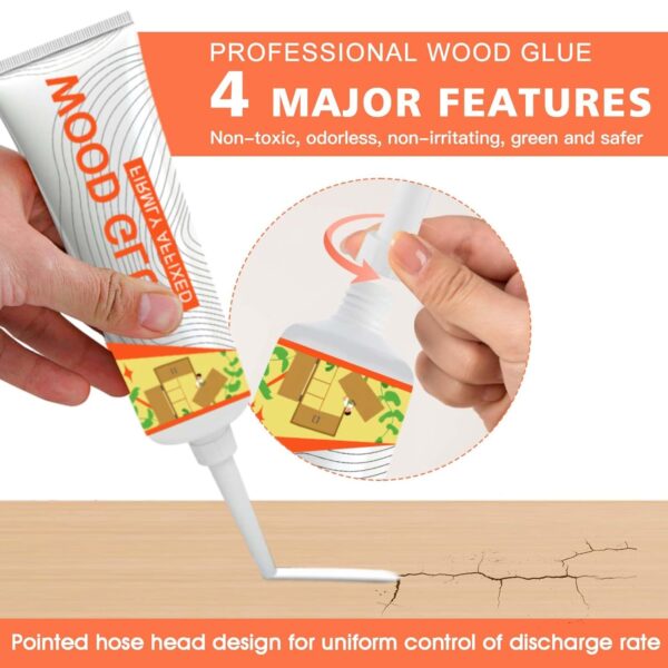 Wood Repair Glue Kit for Furniture 6.3 oz Waterproof - Image 4