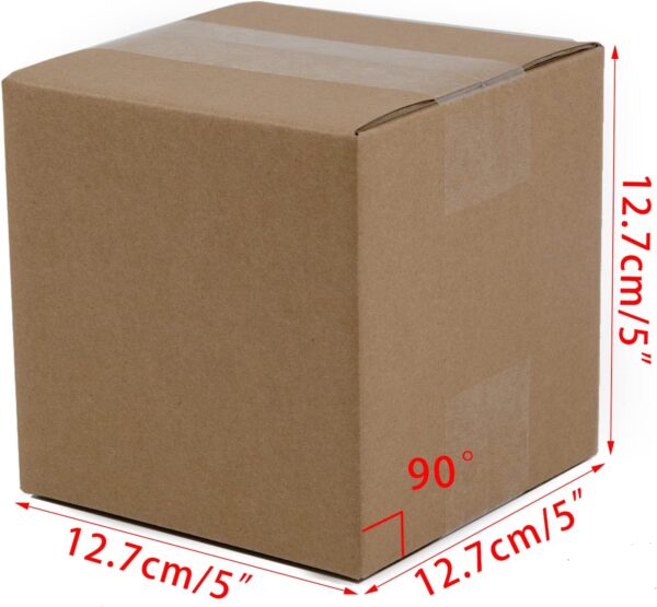 Small 5x5x5 Inch Corrugated Cardboard Boxes, 25 Pack - Image 2