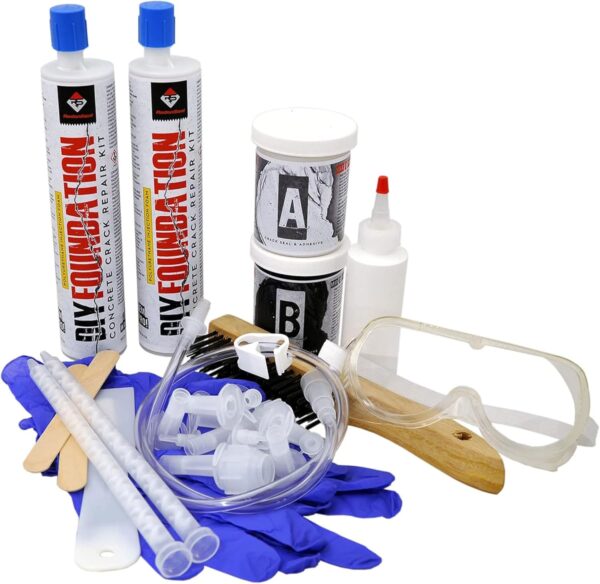 RadonSeal Crack Repair Kit: Fix Basement Wall Cracks at Home