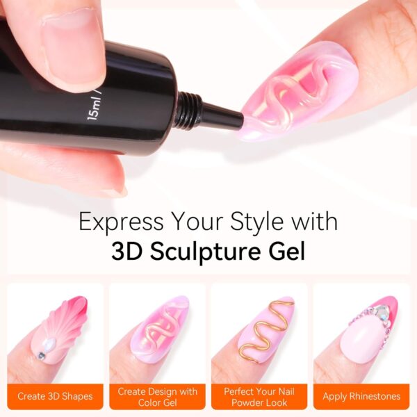 Makartt 3D Gel Nail Glue for Winter Nail Art - Image 2