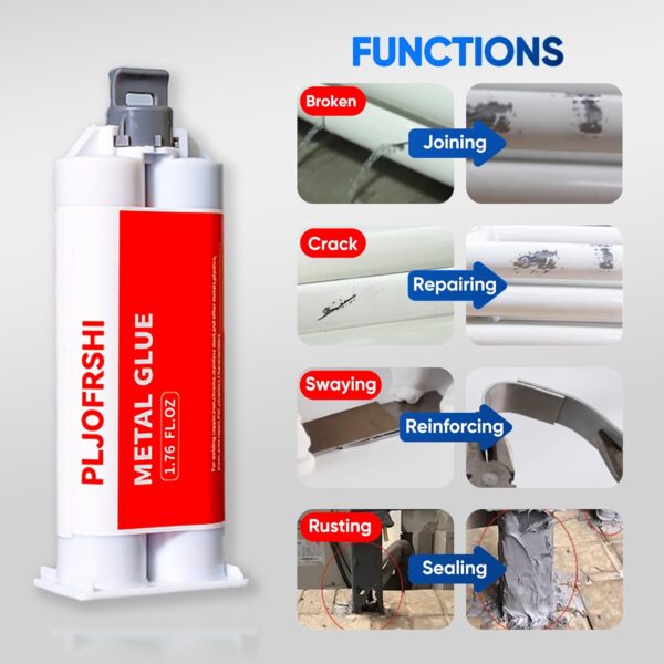 1.76oz 2 Part Epoxy Metal Glue, Strongest All-Purpose Repair (1Pcs) - Image 3