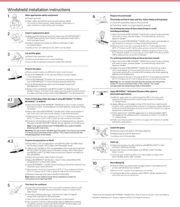 U-428 Dow Auto Glass Adhesive with Single Primer - Image 7