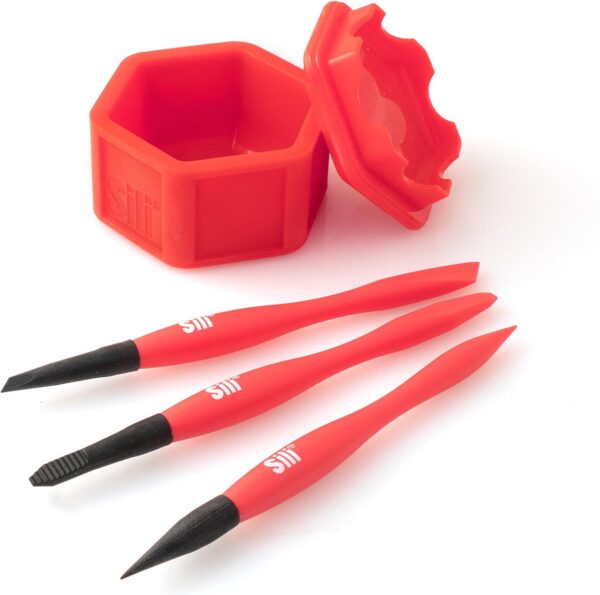 Sili Non-Stick Silicone Glue Brush Set | Woodworking, Arts, Crafts