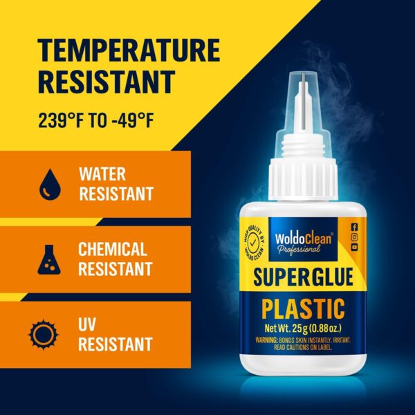 25g Super Glue: Instant Strength, Waterproof, Heat-Resistant, Clear - Image 4