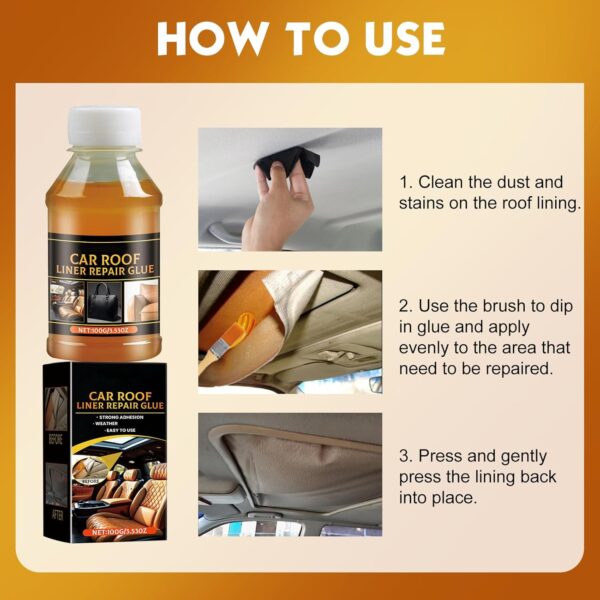 Car Headliner Repair Glue 100ml - Upholstery Adhesive - Image 7