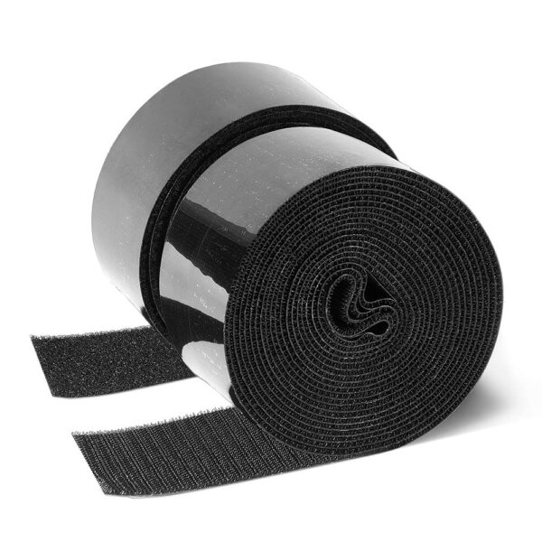 2" Black Hook and Loop Tape - 5 Yards