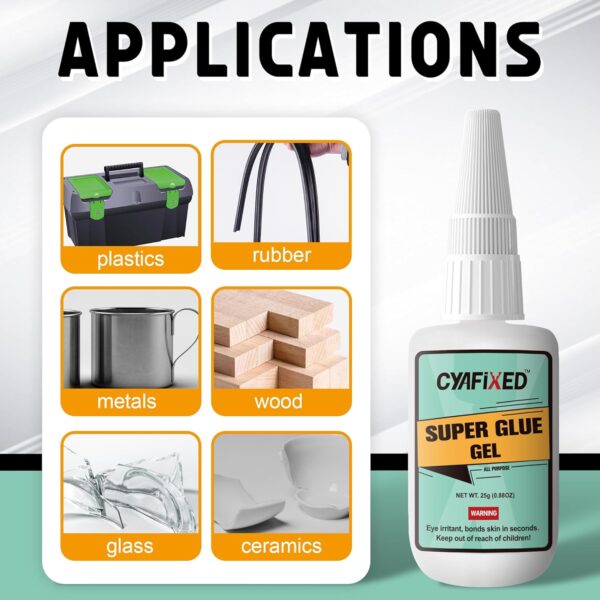 All-Purpose Super Glue Gel for Plastic, Wood, Metal Repair - Image 5