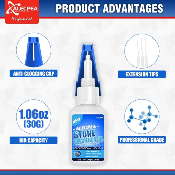 30g Stone Glue for Marble, Granite, and Tile Restoration - Image 3