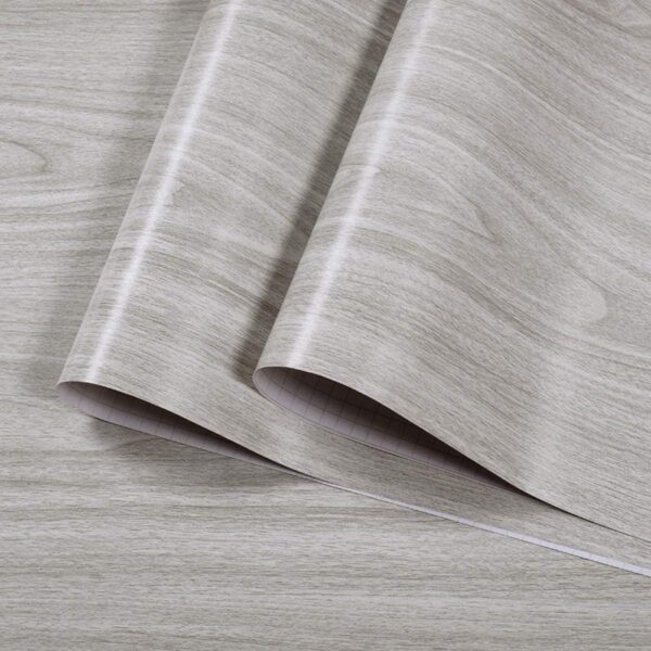 Gray Wood Grain Contact Paper Shelf Liner 17.7x78 Inch - Image 2