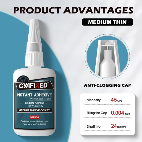 Fast-curing CA Super Glue for Plastic and Metal Repair - Image 3