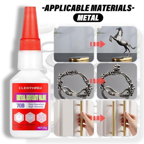 Metal Glue 2 Pack: Strong, Waterproof, Heat-Resistant for DIY - Image 6