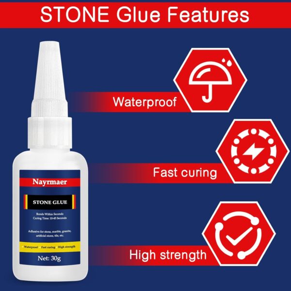 30g Clear Waterproof Stone Glue for Various Materials - Image 4