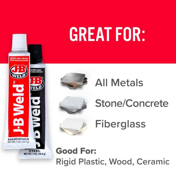 J-B Weld Cold-Weld Steel Epoxy - 2 oz. - Image 3