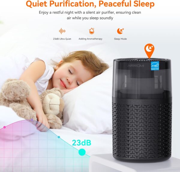 AIRROMI Air Purifier for Bedroom Home, Up to 658 Ft² - Image 7