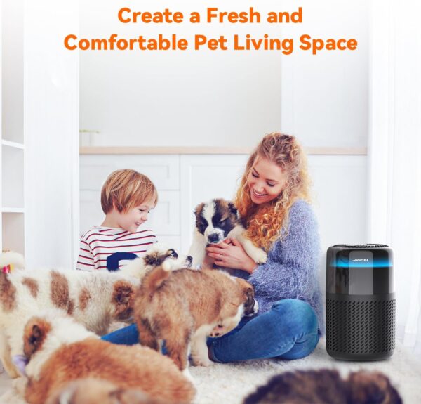 AIRROMI Air Purifier: HEPA Filter, Quiet, Covers 549 Ft² - Image 3