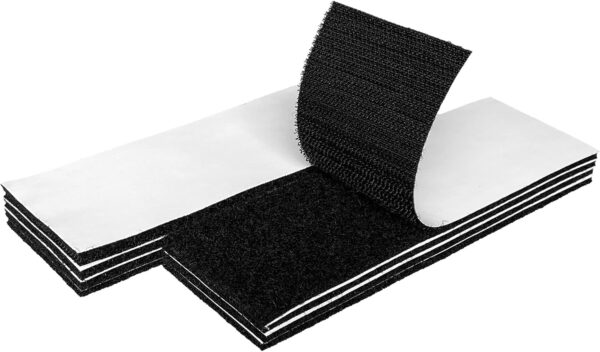 Heavy Duty Hook and Loop Strips | 2 x 6 Inch 8 Sets | Self Adhesive for Furniture