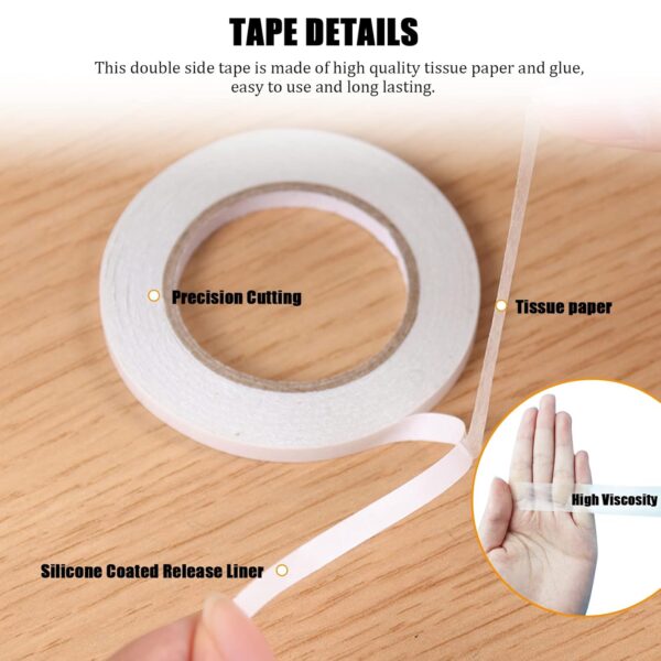 Multi-Size Double Sided Tape for Crafts and Arts - Image 3