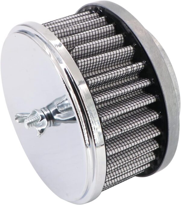 KIPA Chrome Air Cleaner Filter 4" x 2" Washable - Image 6