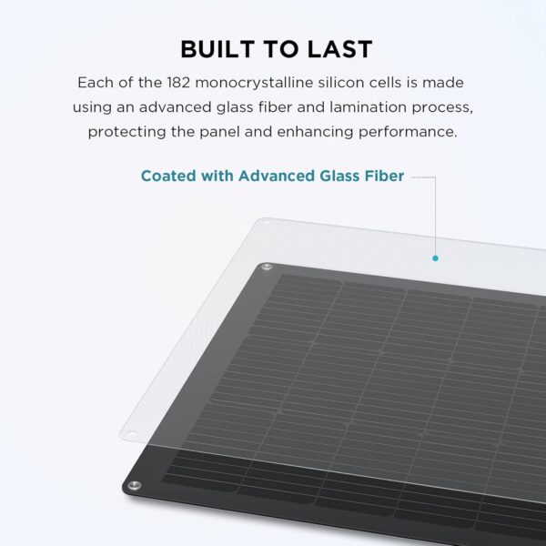 EF ECOFLOW 100W Flexible Solar Panel: IP68 Waterproof, Off-Grid Compatible - Image 5