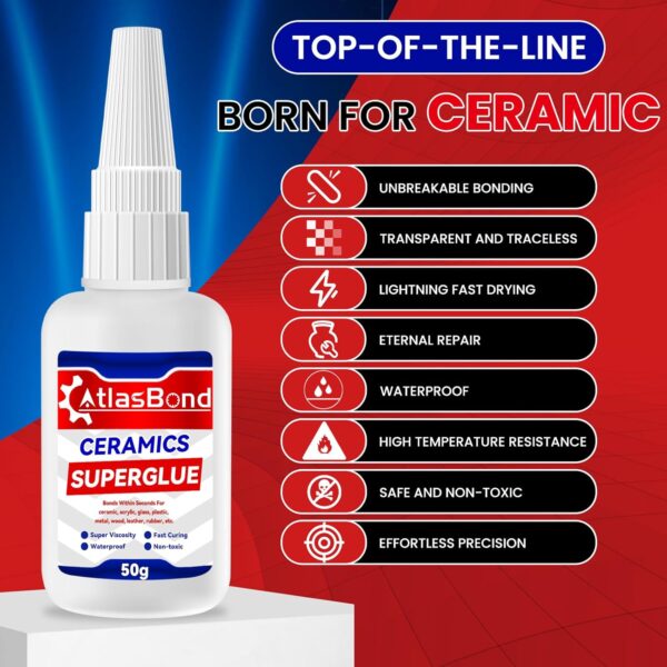 Super Clear Ceramic Glue for Repairing Porcelain, Pottery, China - Image 2