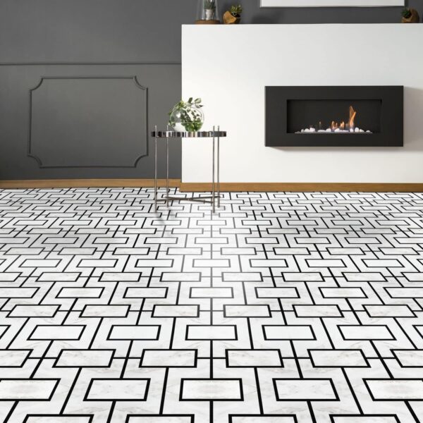 Retro Vinyl Floor Tiles - Peel & Stick, DIY Flooring - Image 5