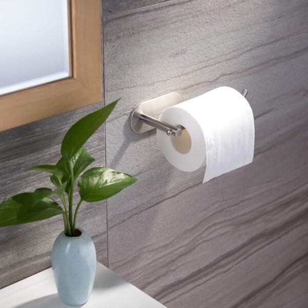 YIGII Adhesive Toilet Paper Holder - Self Adhesive Stainless Steel - Image 2