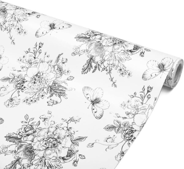 Vintage Floral Shelf Liner Contact Paper 17.7X117 Inches - Image 2