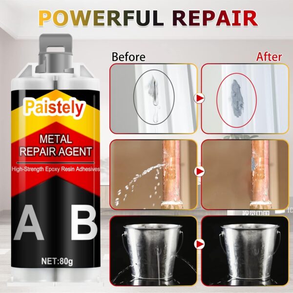 High Strength Metal Glue Bonds Metal (40g*2) Repair Epoxy - Image 2