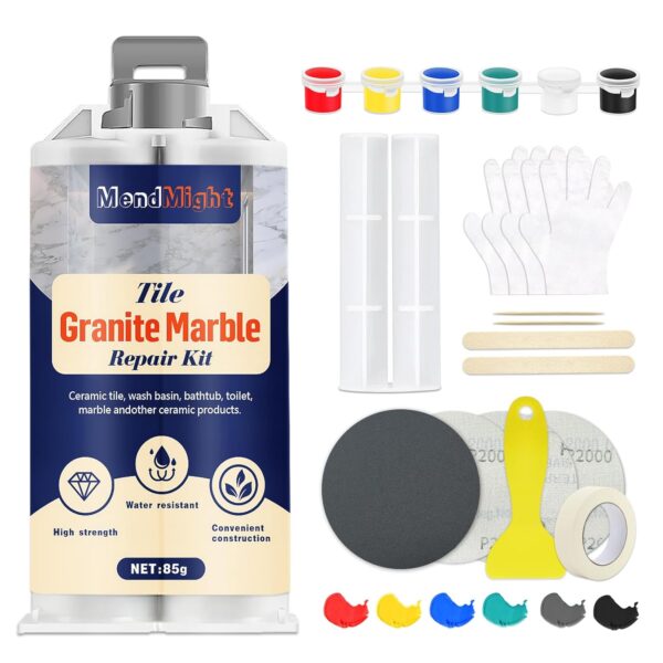 Countertop Repair Kit for Chips, Scratches, and Missing Pieces