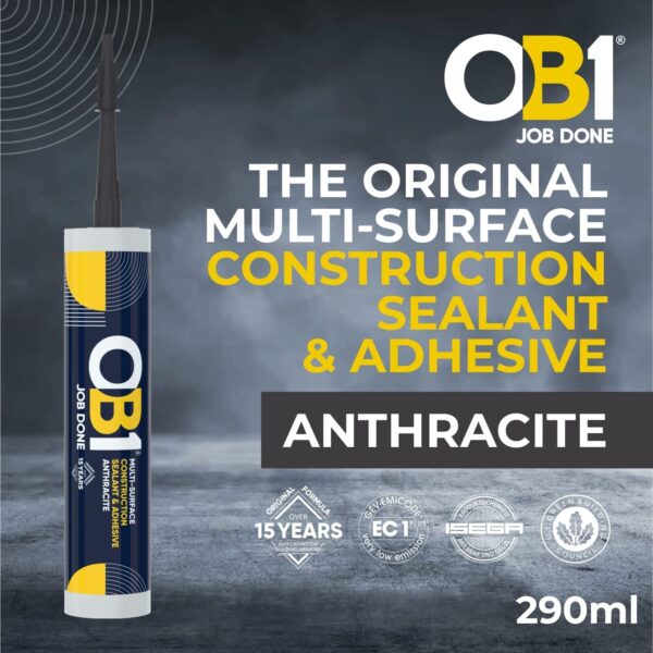 OB1 Anthracite Twin Pack Sealant & Adhesive - Image 3