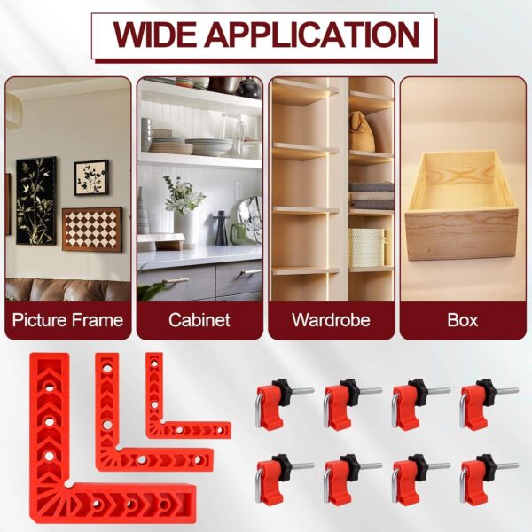 90 Degree Clamp Set for Woodworking (3" 4" 6") - Image 5