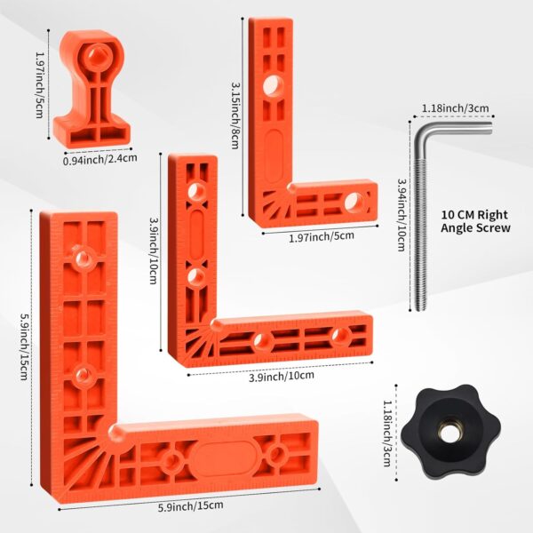 Crafom 90° Corner Clamps Set for Woodworking & Framing - Image 4