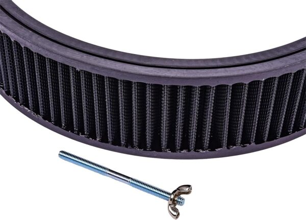 JEGS Air Cleaner 14"x3" Smooth Top Black Powder-Coat - Image 3