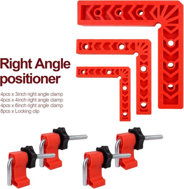 90 Degree Clamp Set for Woodworking (3" 4" 6") - Image 7