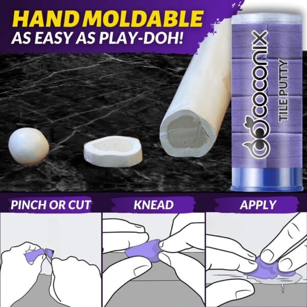 Coconix Tile Repair Kit: Fix Cracked Porcelain, Ceramic, Fiberglass - Image 3