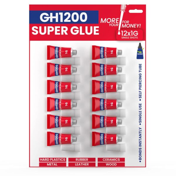 12g Super Glue with Anti Clog Cap for DIY Craft