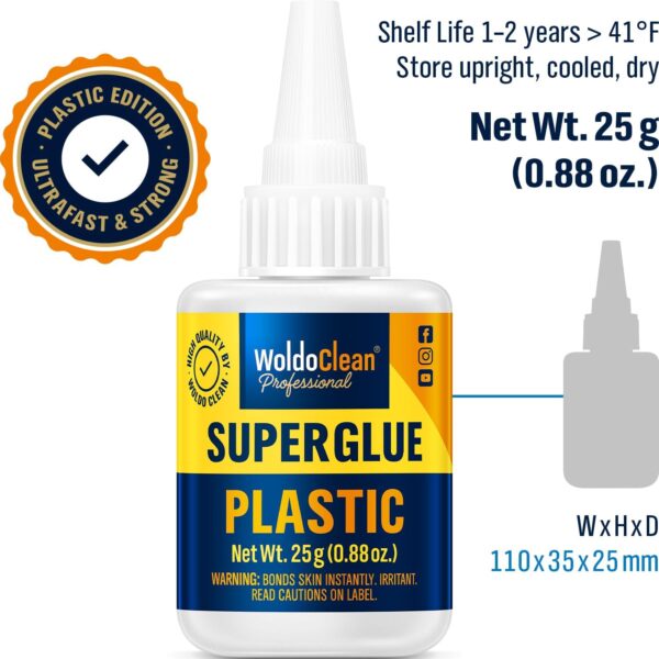 25g Super Glue: Instant Strength, Waterproof, Heat-Resistant, Clear - Image 8